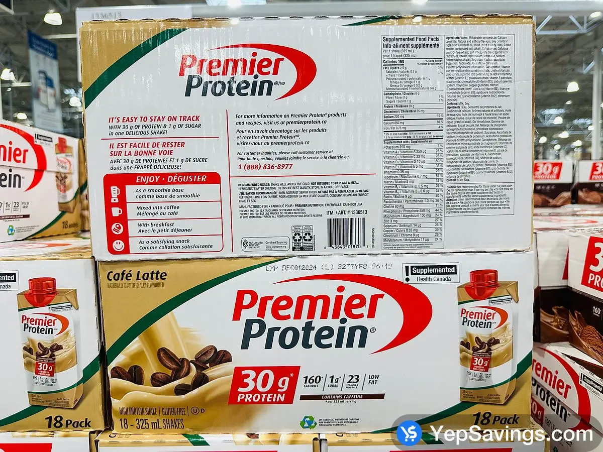 PREMIER NUTRITION PROTEIN SHAKE 18 x 325 mL ITM 1336513 at Costco