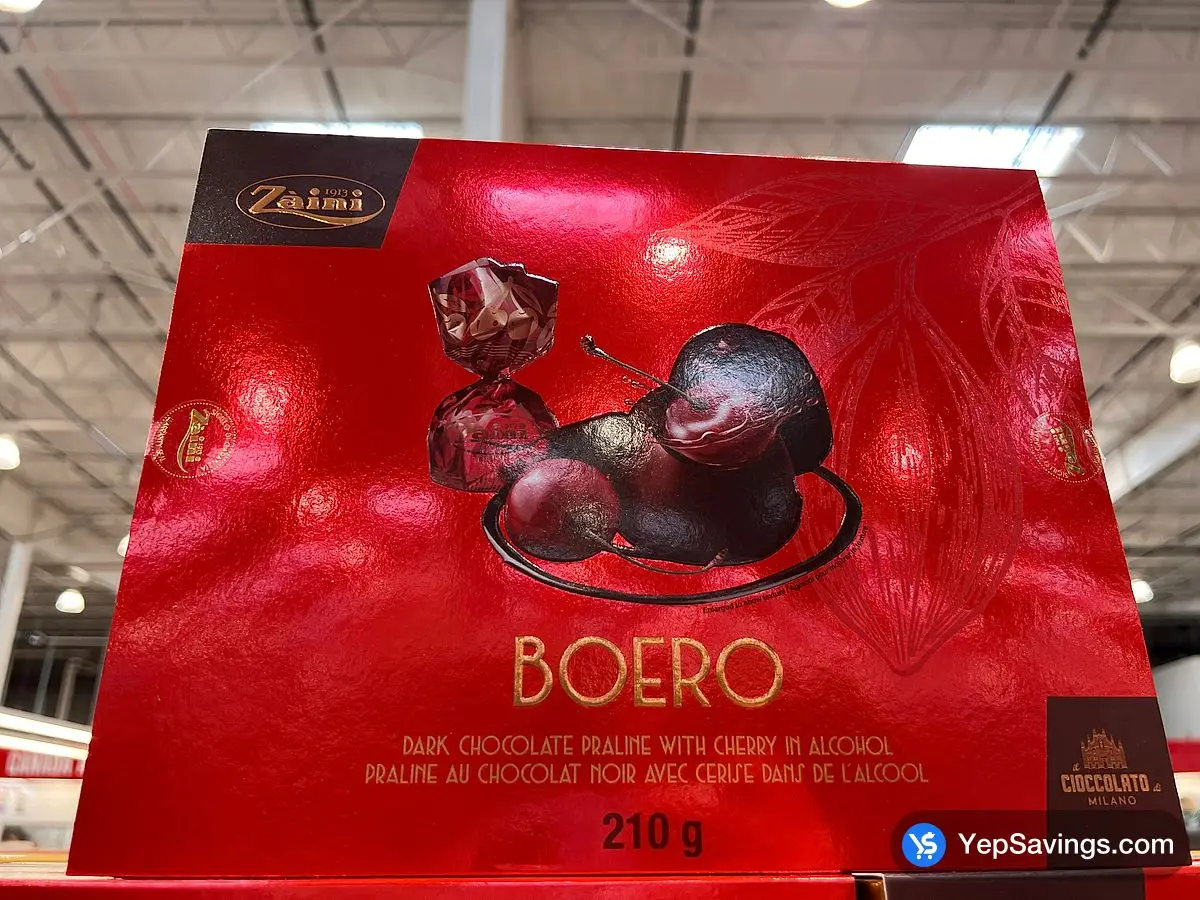 Costco ZAINI CHOCOLATES BOERO CHERRY LIQUOR 210 g - Canada (ITM 1830503)