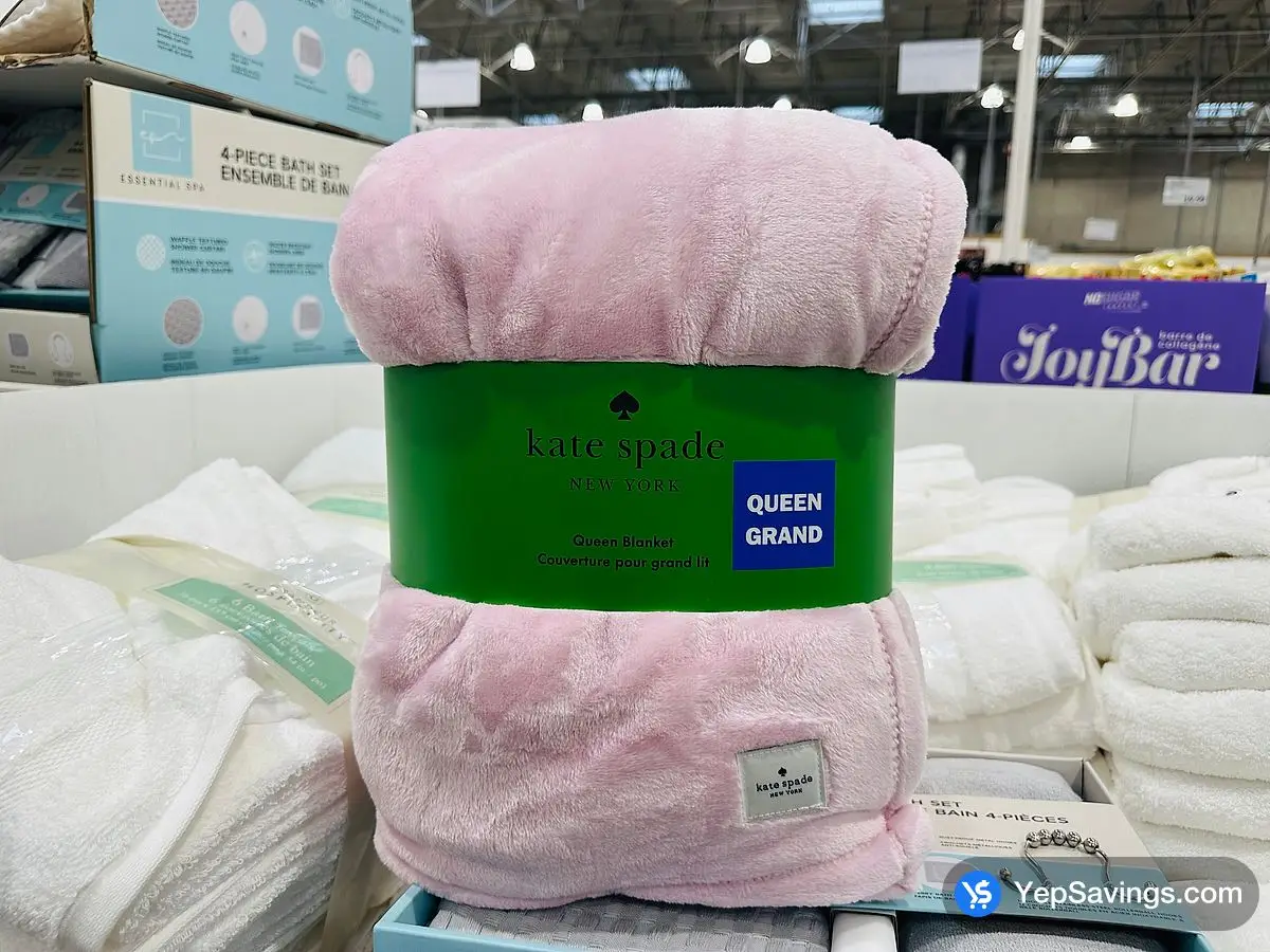 KATE SPADE PLUSH BLANKET QUEEN 98 X 92 at Costco 3180 Laird Rd Mississauga Oakville