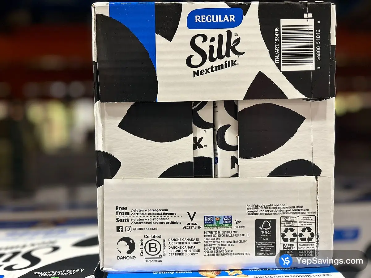 Costco SILK NEXTMILK 6 x 946 mL - Canada (ITM 1834715)