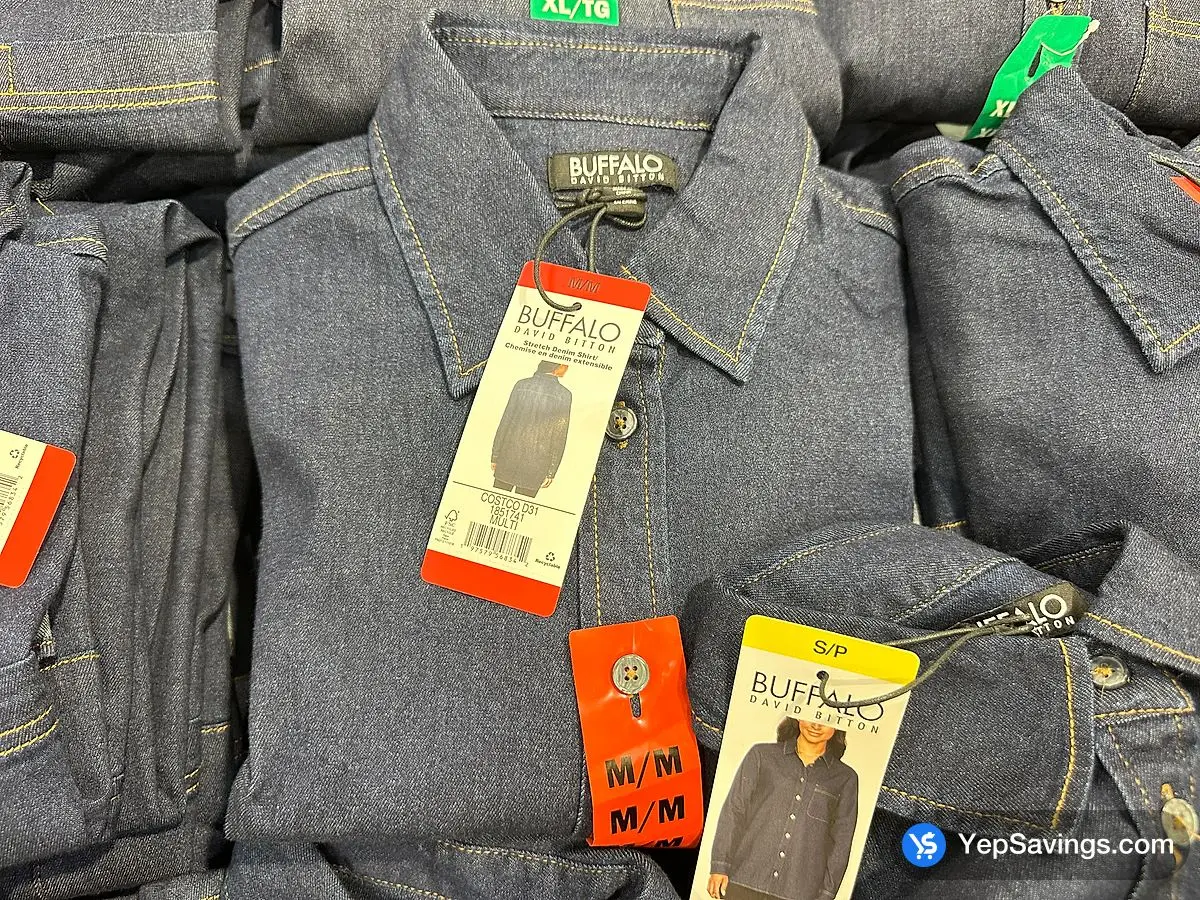 Costco BUFFALO DENIM SHIRT + LADIES SIZES S - XXL - Canada (ITM 1851740)