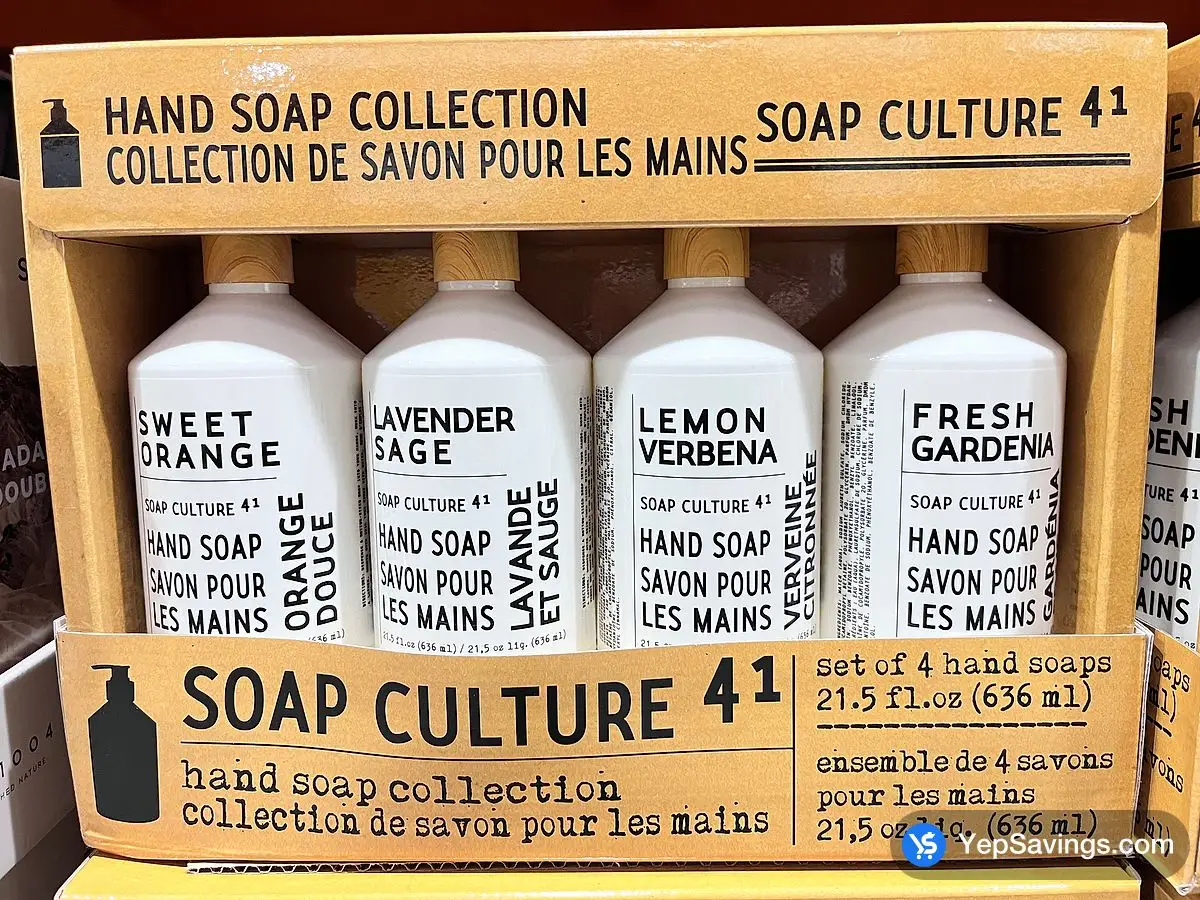 SOAP CULTURE 41 HAND SOAP 4 x 636 mL ITM 1791343 at Costco