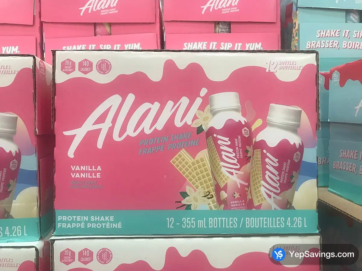 Costco ALANI NU PROTEIN SHAKE 12 x 355 mL - Canada (ITM 1786571)