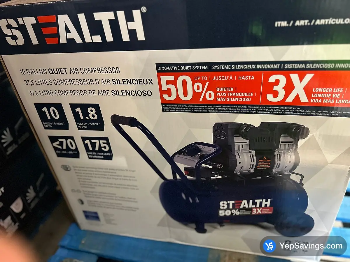 Costco STEALTH AIR COMPRESSOR 10 GALLON - Canada (ITM 4550010)
