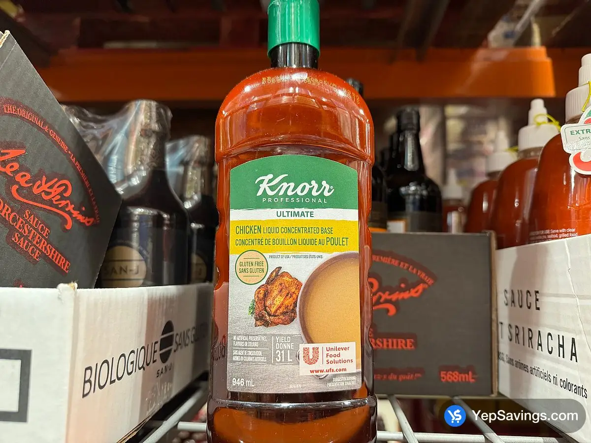 Costco KNORR LIQUID CHICKEN BASE 946 mL - Canada (ITM 1088339)