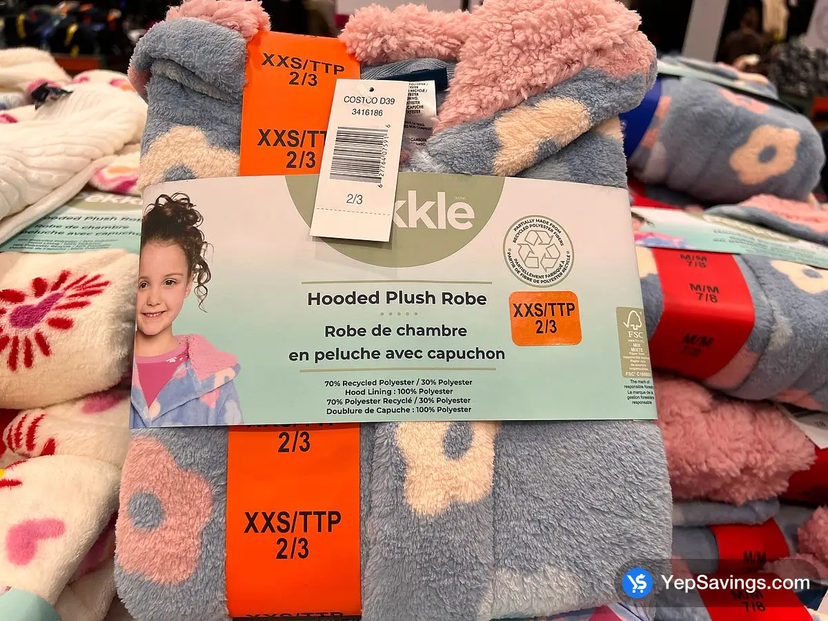 PEKKLE BATHROBE KIDS SIZES 2 3 10 12 at Costco Brant St Burlington