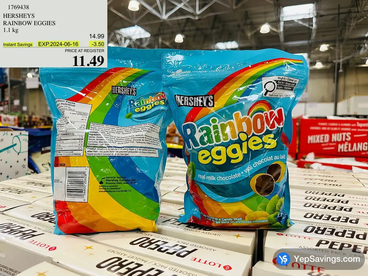 HERSHEYS RAINBOW EGGIES 1.1 kg at Costco 3180 Laird Rd Mississauga