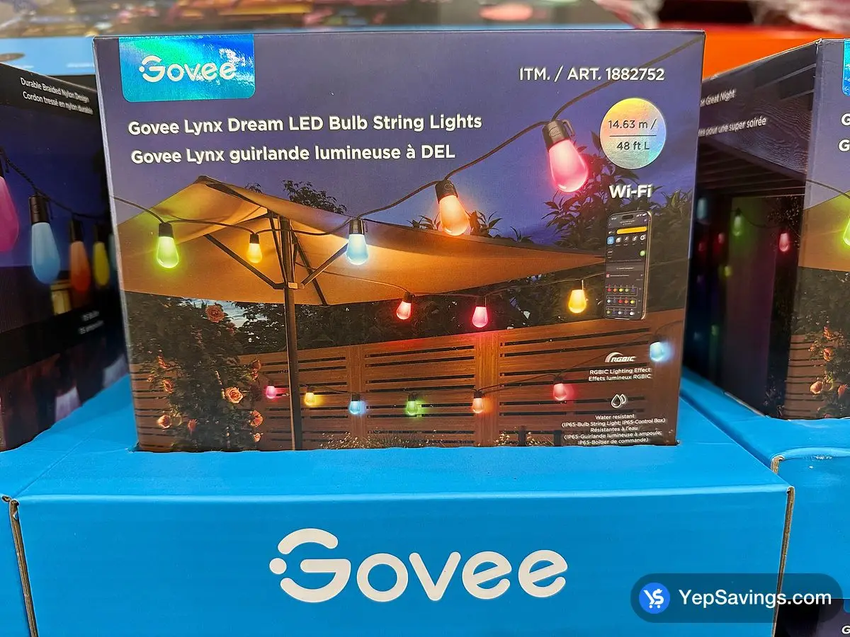 Costco GOVEE LED STRING LIGHTS 14.63m / 48ft - Canada (ITM 1882752)