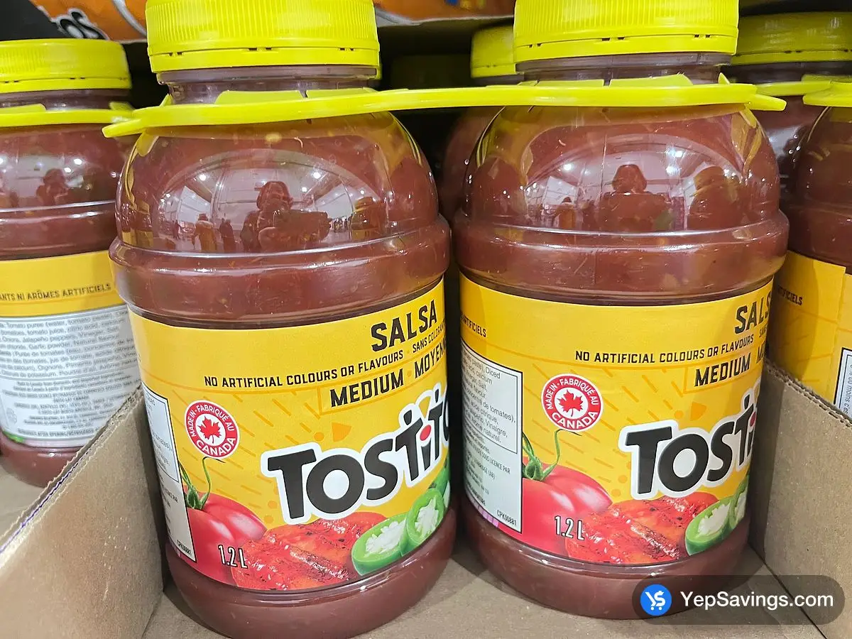 TOSTITOS MEDIUM SALSA 2 X 1.2L ITM 374190 at Costco