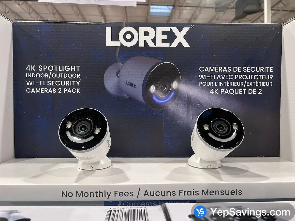 LOREX FUSION 4K NVR SYSTEM 8 CHANNELS 4 CAMERAS ITM 1733959 at Costco