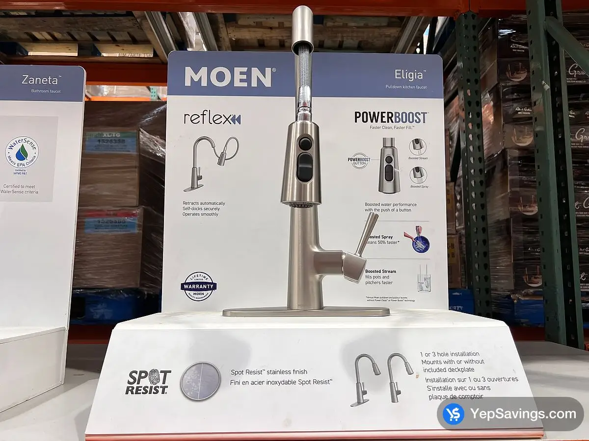 MOEN KITCHEN FAUCET ELIGIA ITM 1617274 at Costco