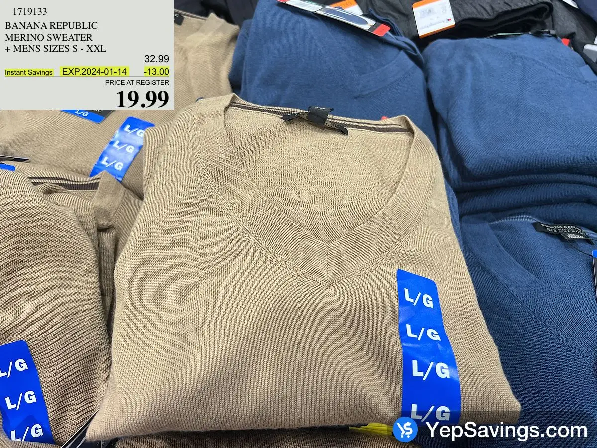 Calvin klein extra sales fine merino sweater costco