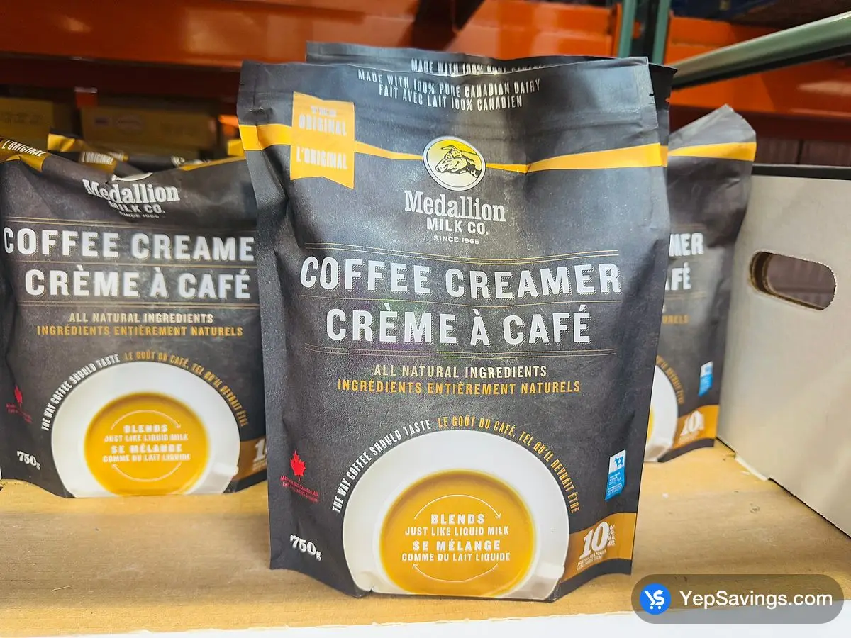 Costco MEDALLION MILK COFFEE CREAMER 750g - Canada (ITM 1882847)