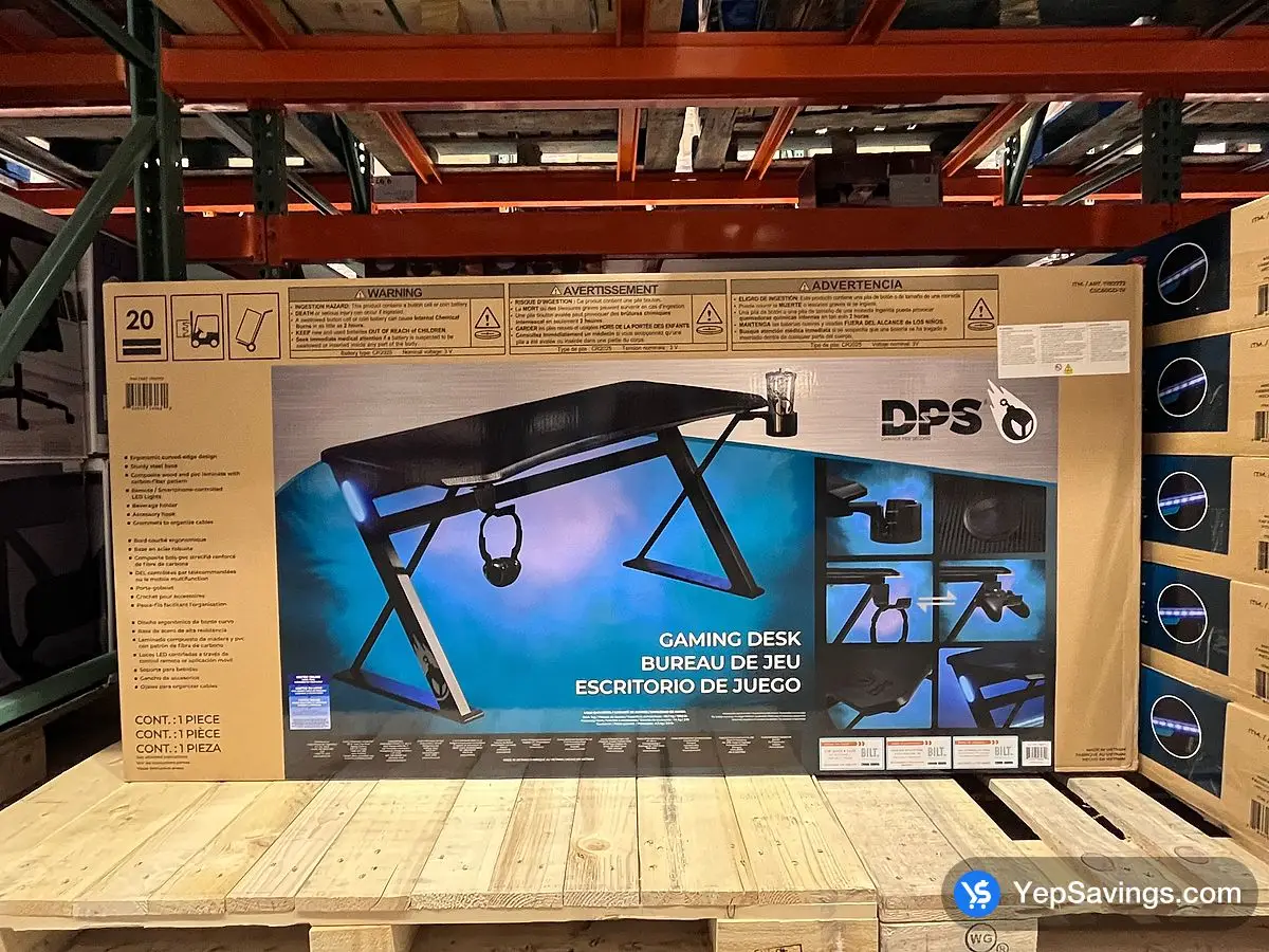 Costco DPS RADIUS GAMING DESK 60 IN BLACK - Canada (ITM 1782772)