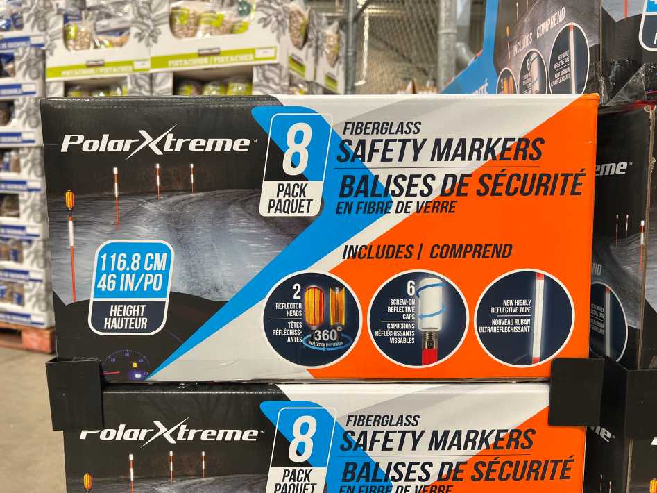 Costco SAFETY MARKERS WITH 2 REFLECTORS PACK OF 8 - Canada (ITM 1731935)