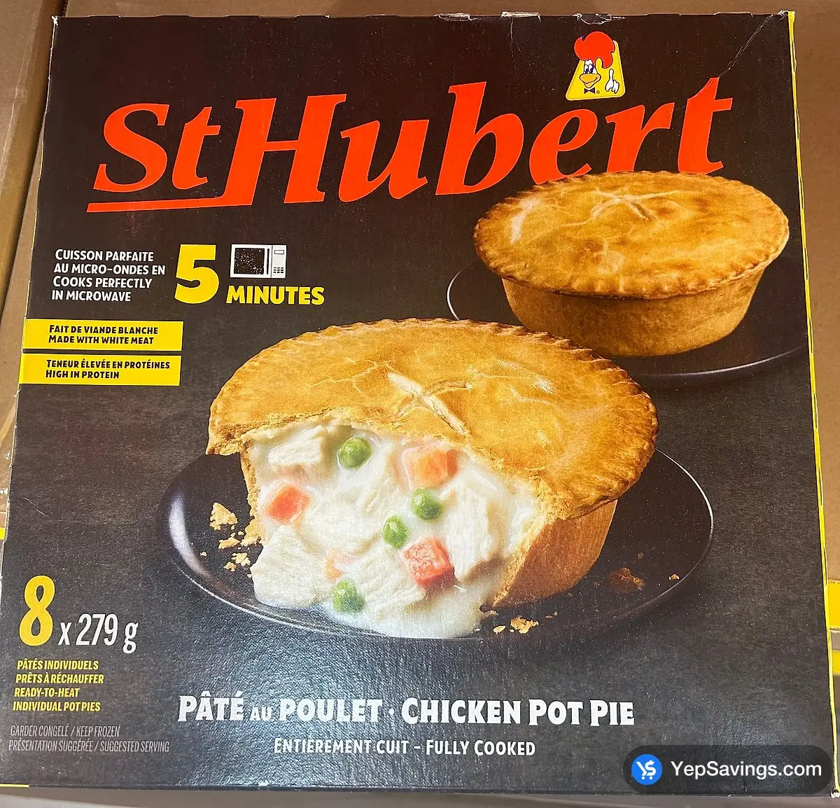 Costco ST - HUBERT CHICKEN POT PIE 8 x 279 g - Canada (ITM 1051964)