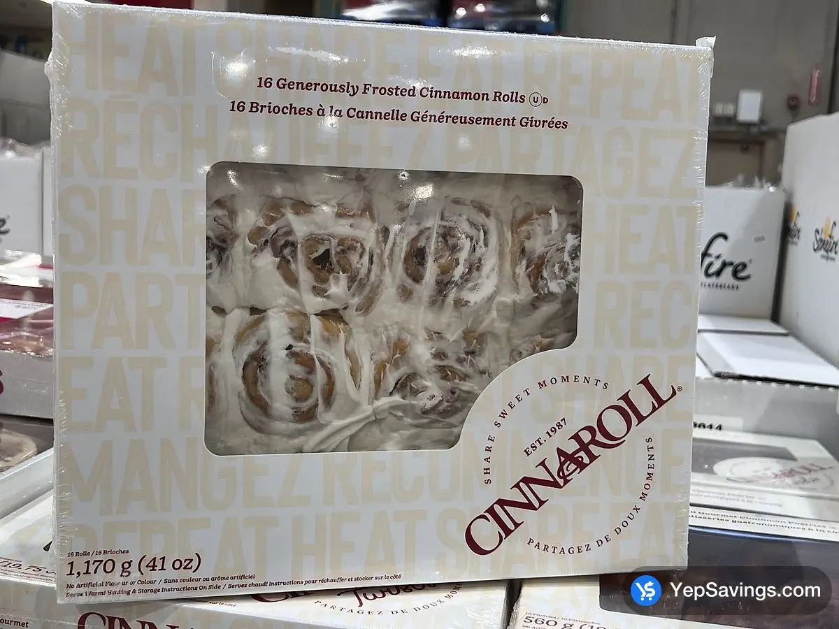 Costco CINNAROLL CINNAMON ROLLS 16 x 73 g D2 - Canada (ITM 1195970)