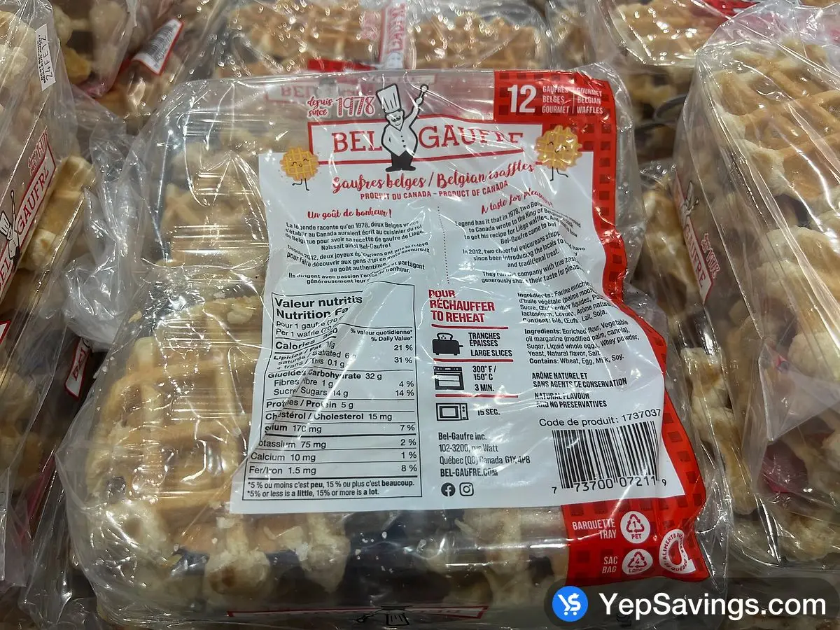 Costco BEL GAUFRE WAFFLES 12x70 g - Canada (ITM 1737037)