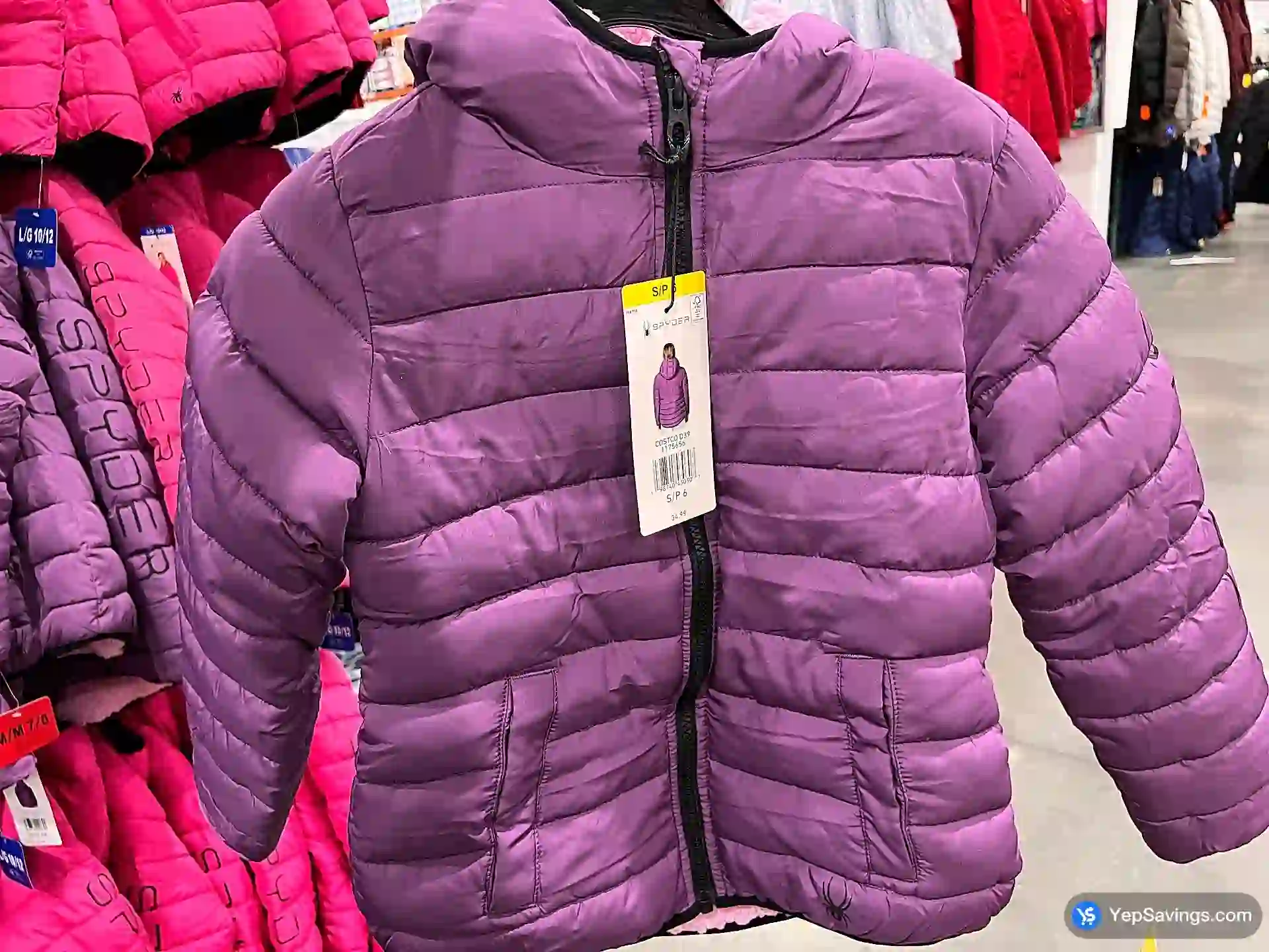 Costco SPYDER SHERPA LINED PUFFER KIDS SIZES S - XL - Canada (ITM 1175656)