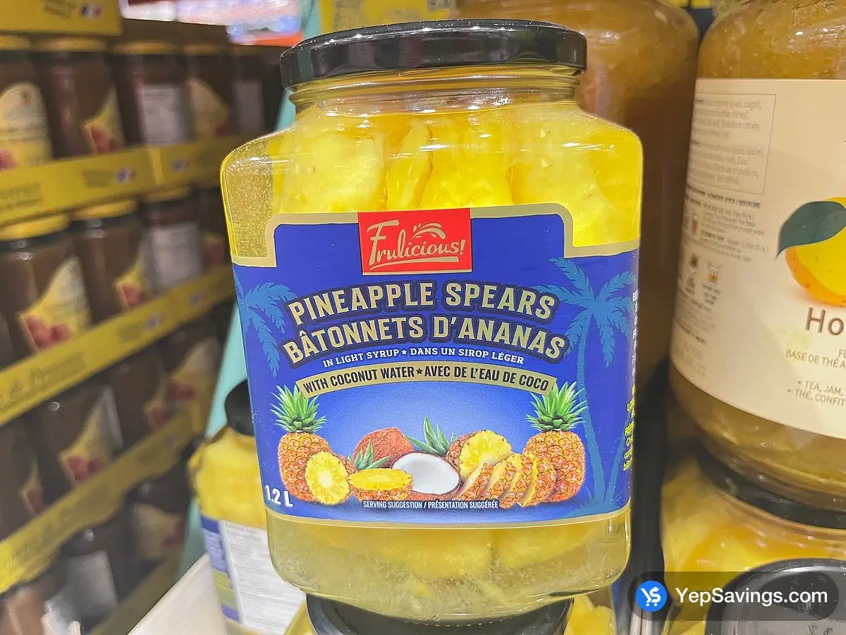 Costco FRULICIOUS PINEAPPLE SPEARS 1.2 L - Canada (ITM 1838284)