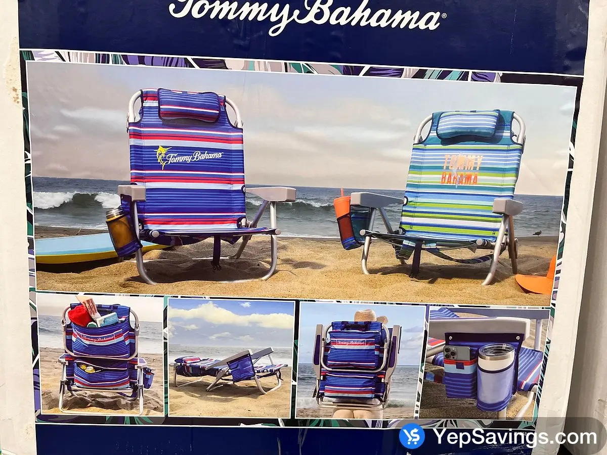 Costco TOMMY BAHAMA BACKPACK BEACH CHAIR - Canada (ITM 1740563)