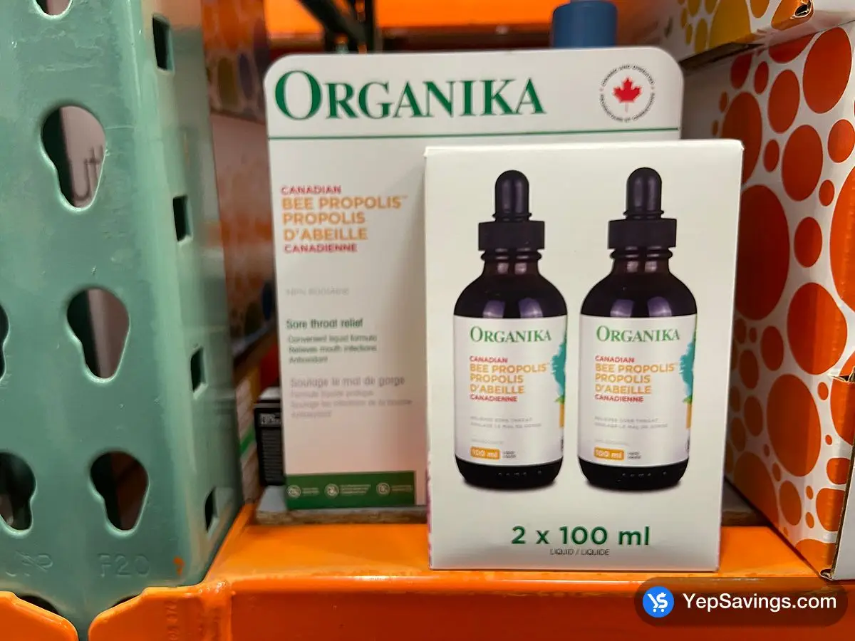 Costco ORGANIKA LIQUID BEE PROPOLIS Alcohol Free 2 x 100ml - Canada (ITM 1740400)