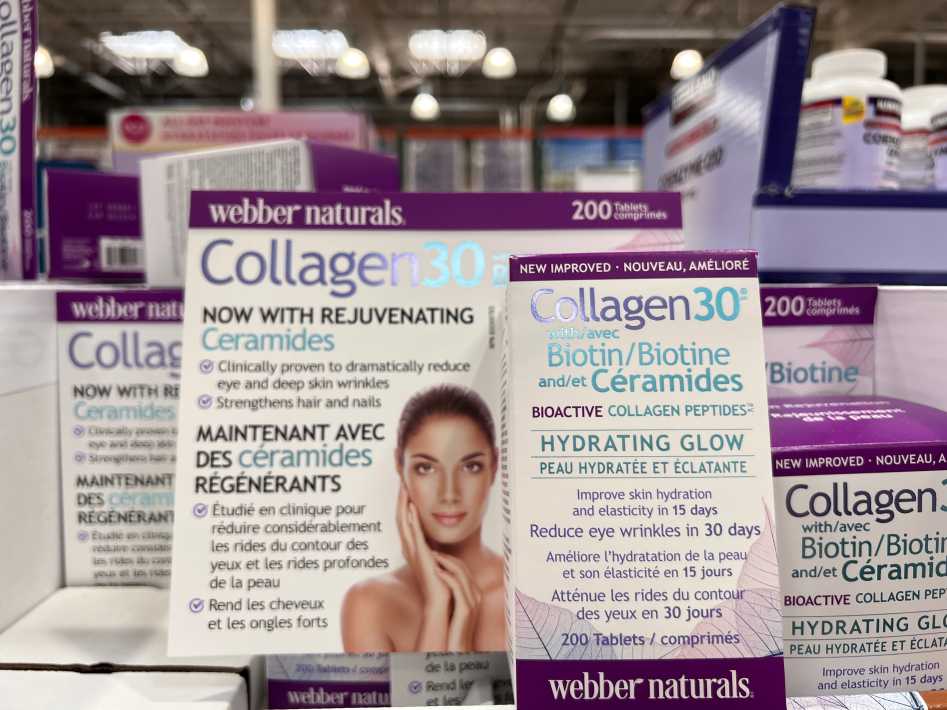 WEBBER NATURALS COLLAGEN30 WITH BIOTIN & CERAMIDES 200 TABLET - Costco Canada (ITM 1300785)