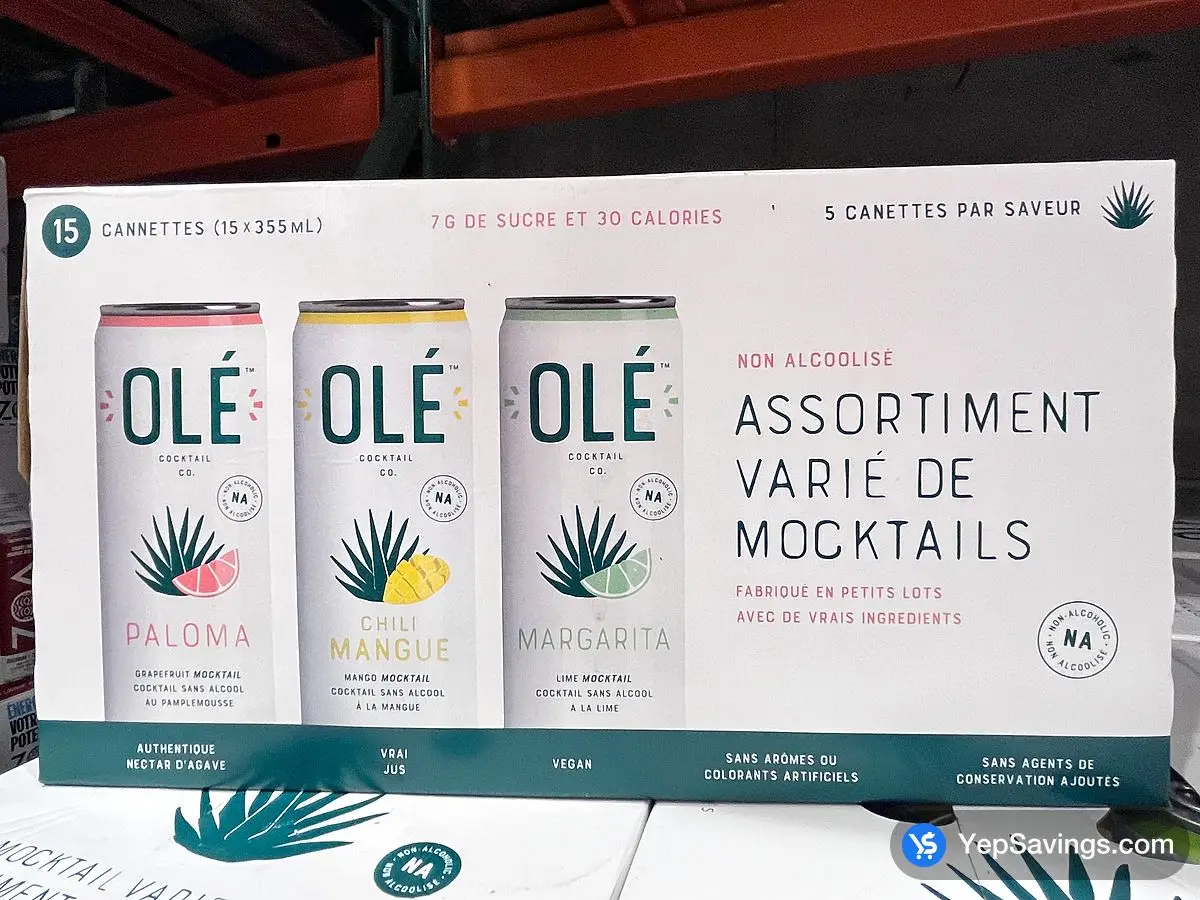 Costco OLE MOCKTAIL VARIETY PACK 15 x 355 mL - Canada (ITM 1781570)