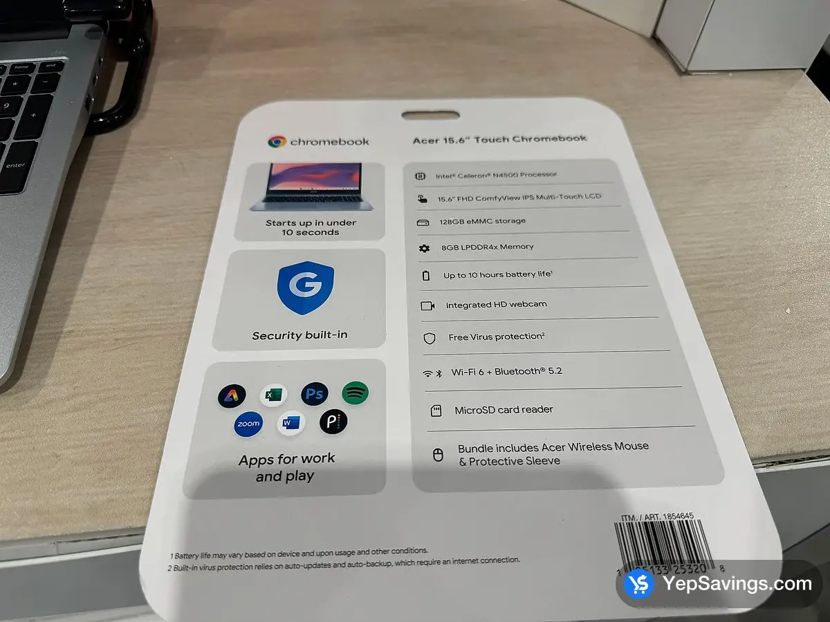 Costco ACER 15.6 " CHROMEBOOK CB315-4HT - C22B - CA - Canada (ITM 1854645)