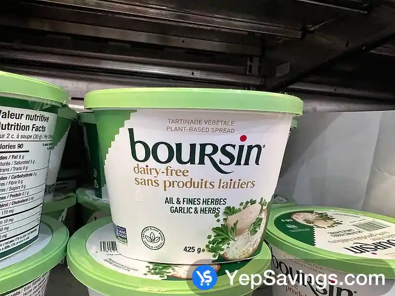 BOURSIN DAIRY FREE HERB & GARLIC 425 g ITM 1610333 at Costco