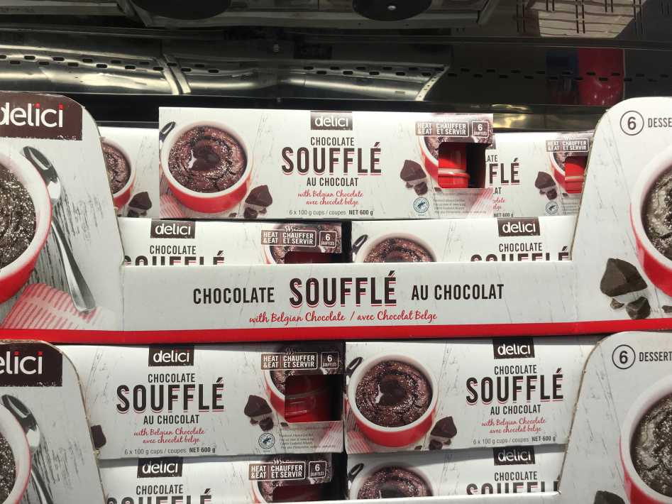 Costco DELICI DARK CHOCOLATE SOUFFLE 6 x 100 g - Canada (ITM 1216789)