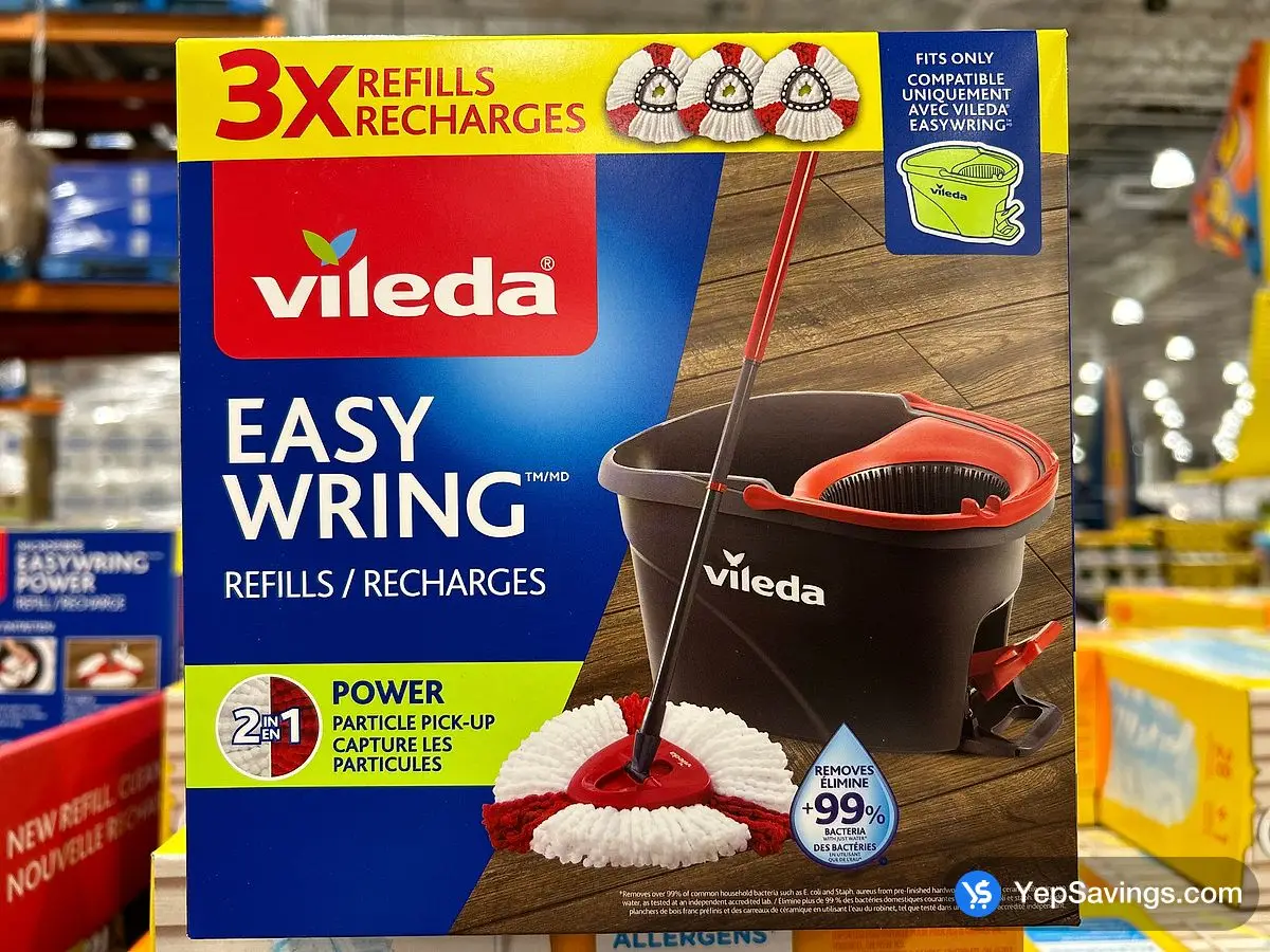 VILEDA EASY WRING MOP REFILLS PACK OF 3 ITM 1815729 at Costco