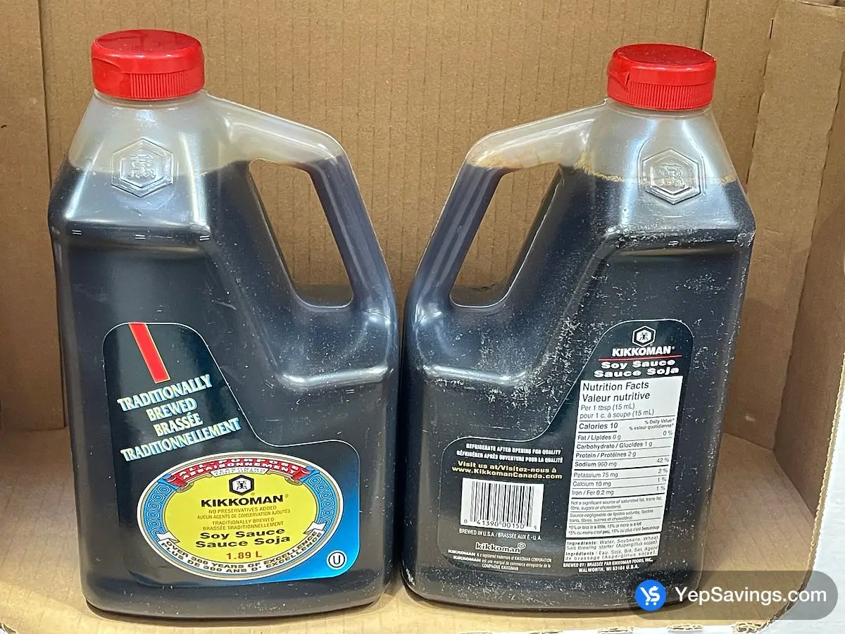 Costco KIKKOMAN SOY SAUCE 1.89 L - Canada (ITM 104)