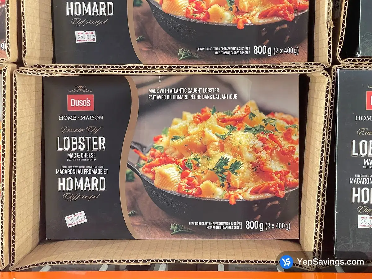 Costco DUSO'S LOBSTER MAC & CHEESE 2 x 400G - Canada (ITM 1867697)