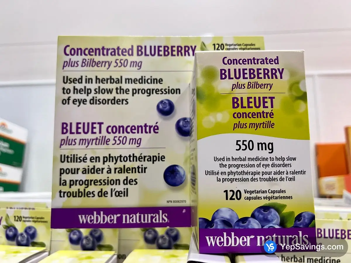 WEBBER BLUEBERRY PLUS WITH BILLBERRY 120 VEGETARIAN CAPS ITM 3244660 at Costco