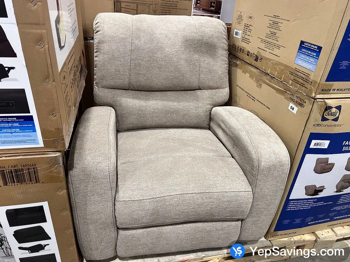 Costco SEALY CRAWFORD LIFT CHAIR FABRIC - Canada (ITM 1570114)
