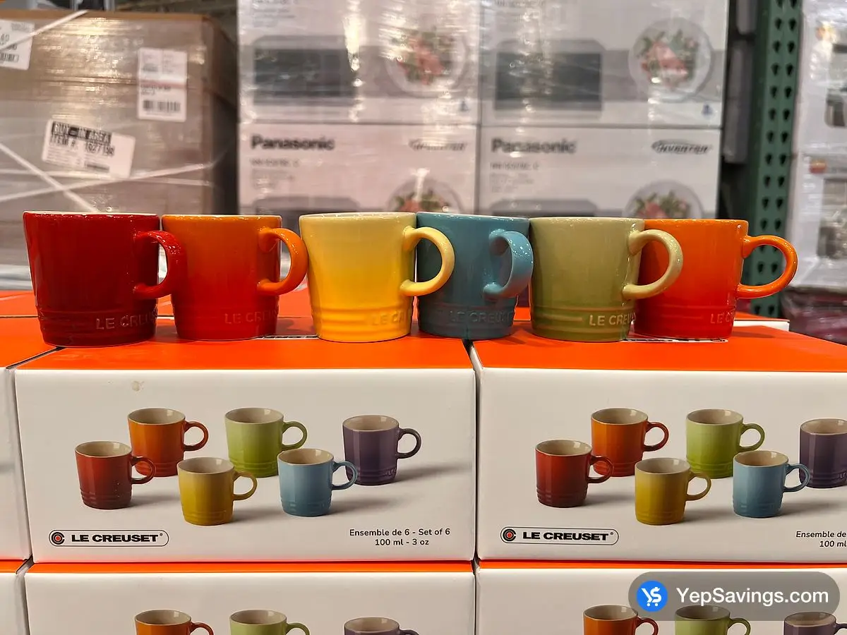 Costco LE CREUSET ESPRESSO MUGS SET OF 6 - Canada (ITM 1815280)