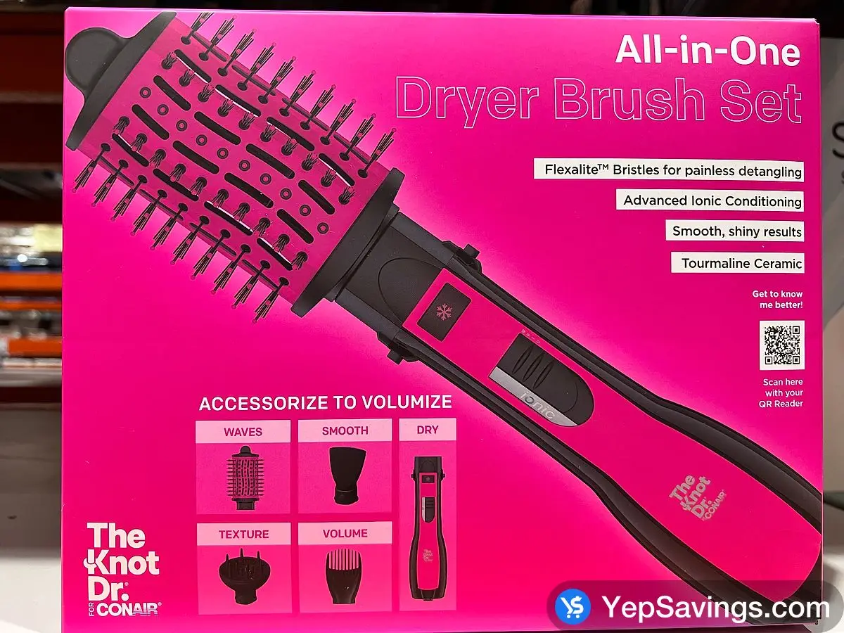 CONAIR THE KNOT DR . 5 PC KIT ALL - IN - ONE ITM 1796074 at Costco