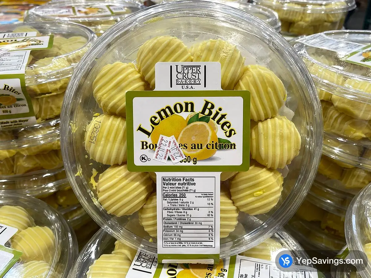 Costco UPPER CRUST LEMON BITES 850 g D3 - Canada (ITM 1677304)