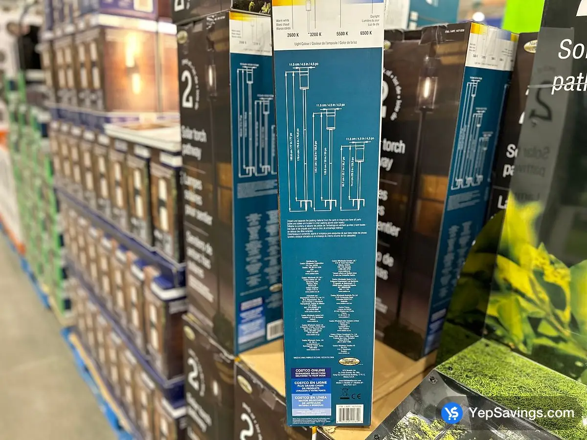 Costco NATURALLY SOLAR LED SOLAR LAMP PACK OF 2 - Canada (ITM 1671536)