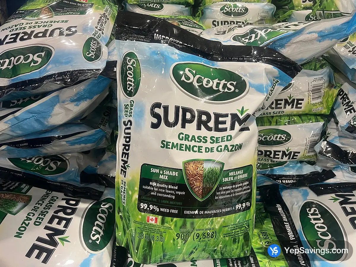 SCOTTS SUPREME GRASS SEED 3.8KG BAG ITM 4556655 at Costco