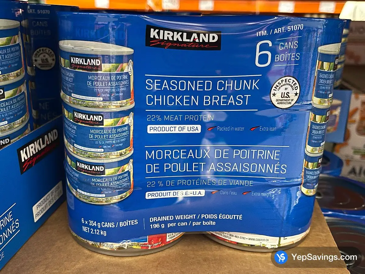 Costco KIRKLAND SIGNATURE CHICKEN BREAST 6 x 354 g - Canada (ITM 51070)