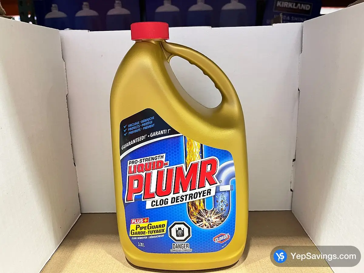 LIQUID PLUMR CLOG REMOVER 3.78 L ITM 1068786 at Costco