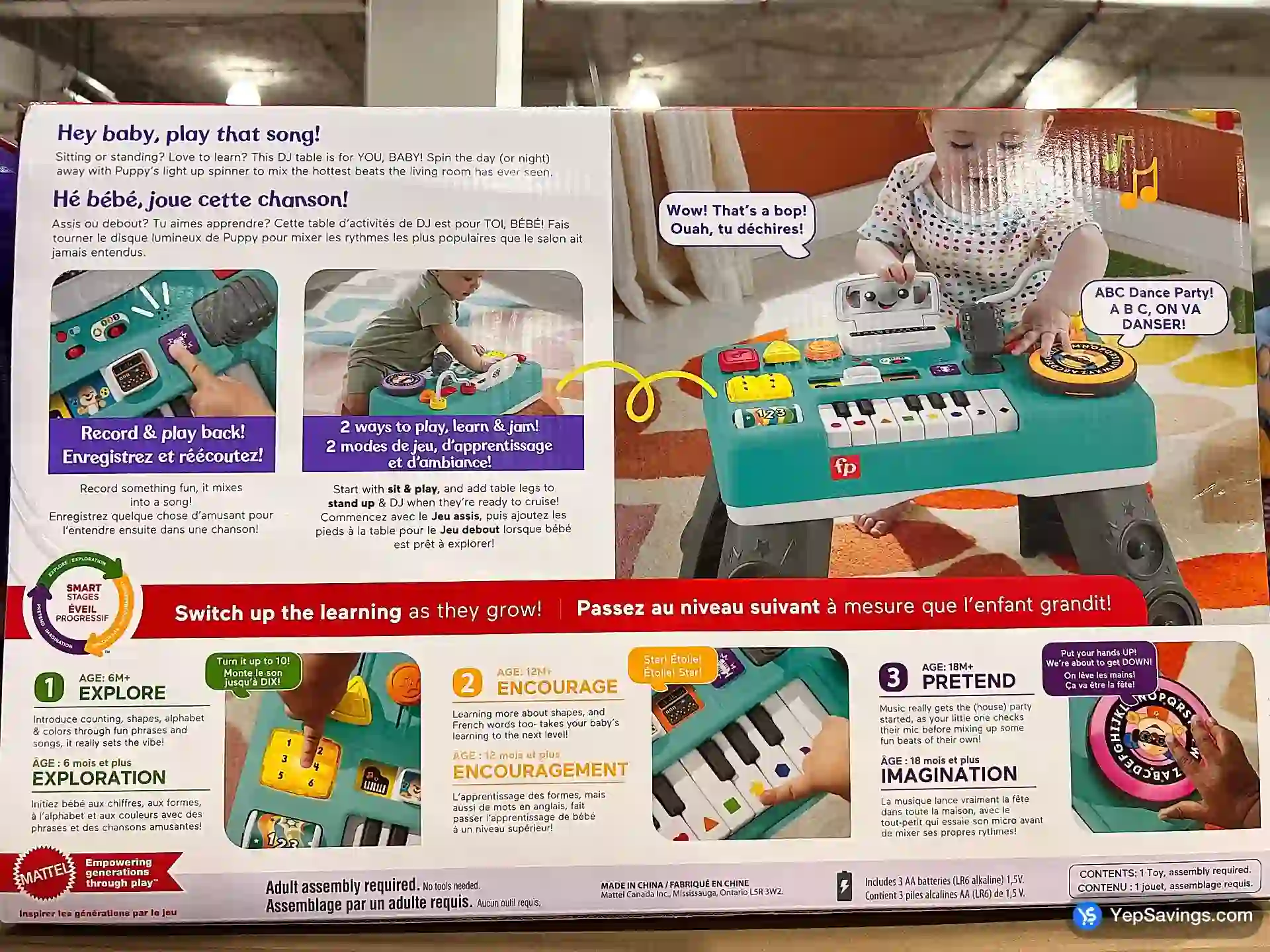 Costco FISHER PRICE MIX & LEARN DJ TABLE - Canada (ITM 193572)