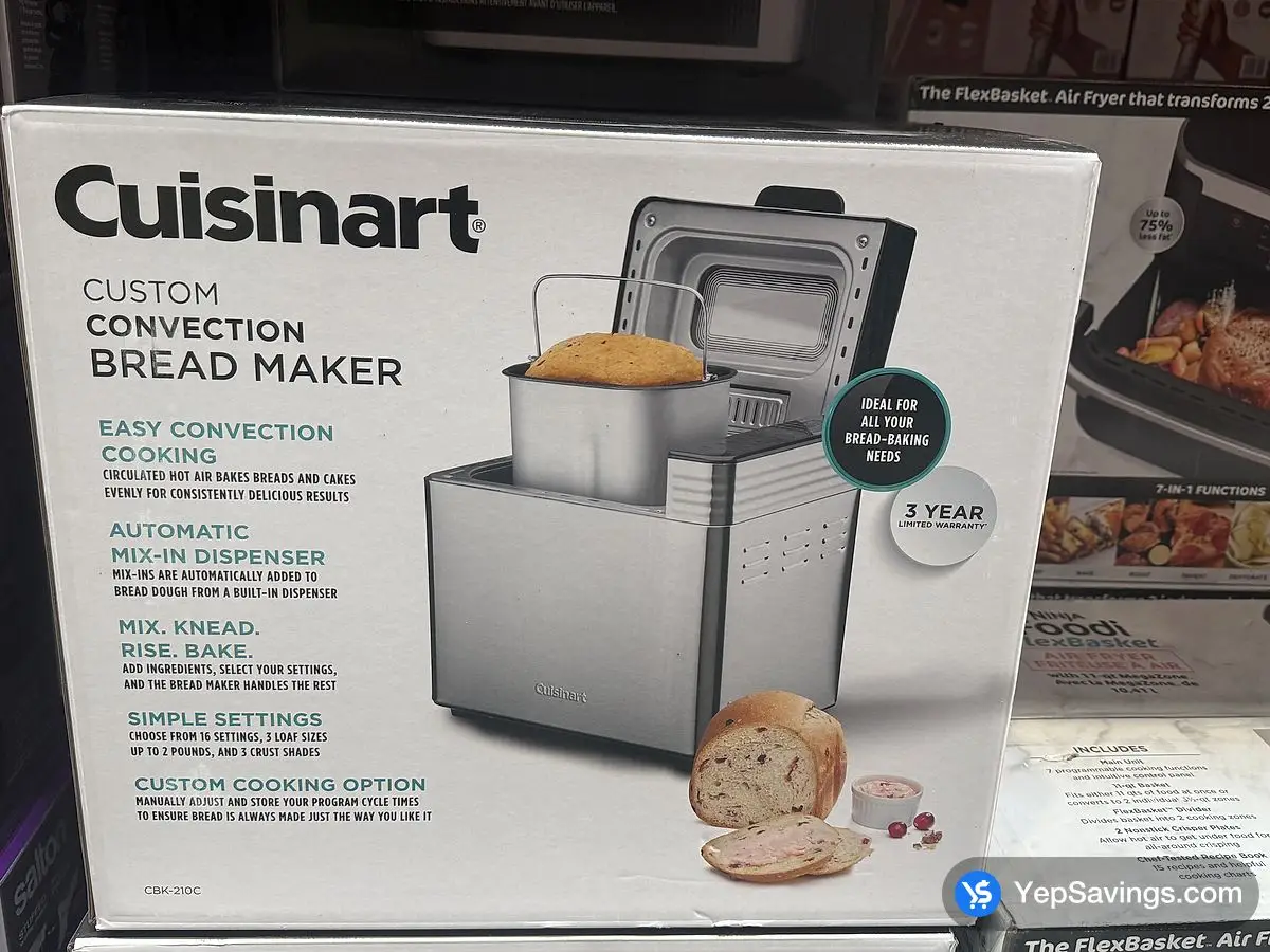 Costco CUISINART BREAD MAKER CUSTOM CONVECTION - Canada (ITM 2732323)