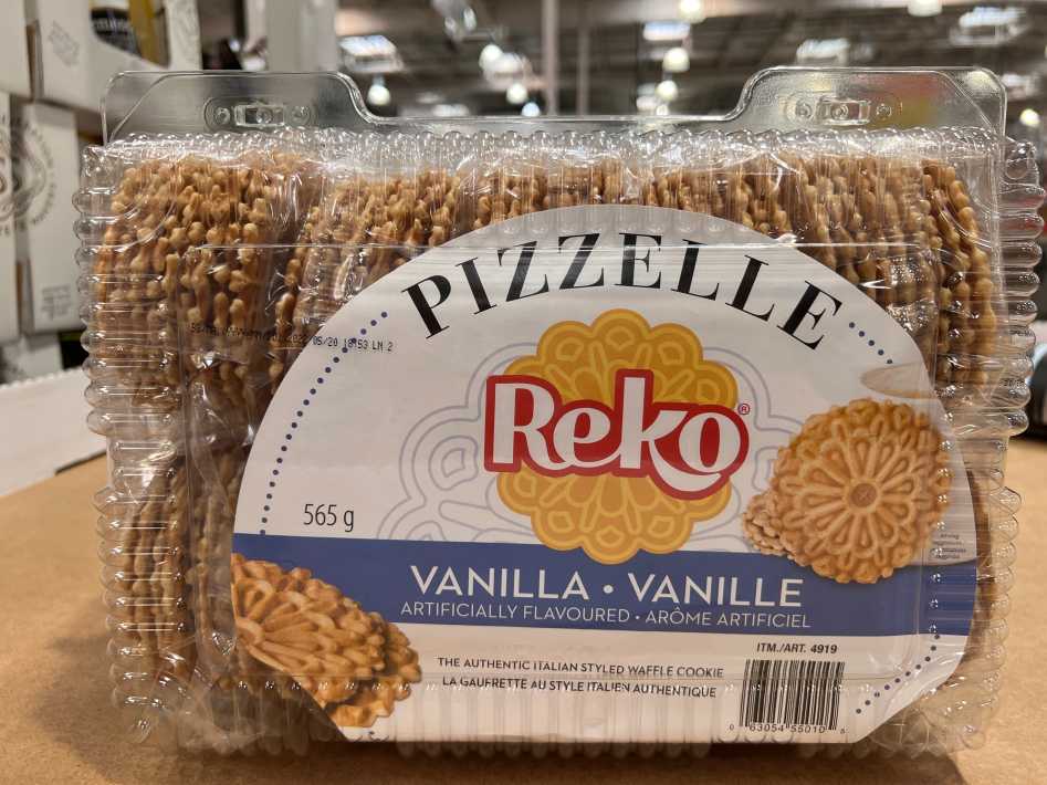 PIZZELLE ITALIAN STYLE COOKIES 565 g  D10 ITM 4919 at Costco