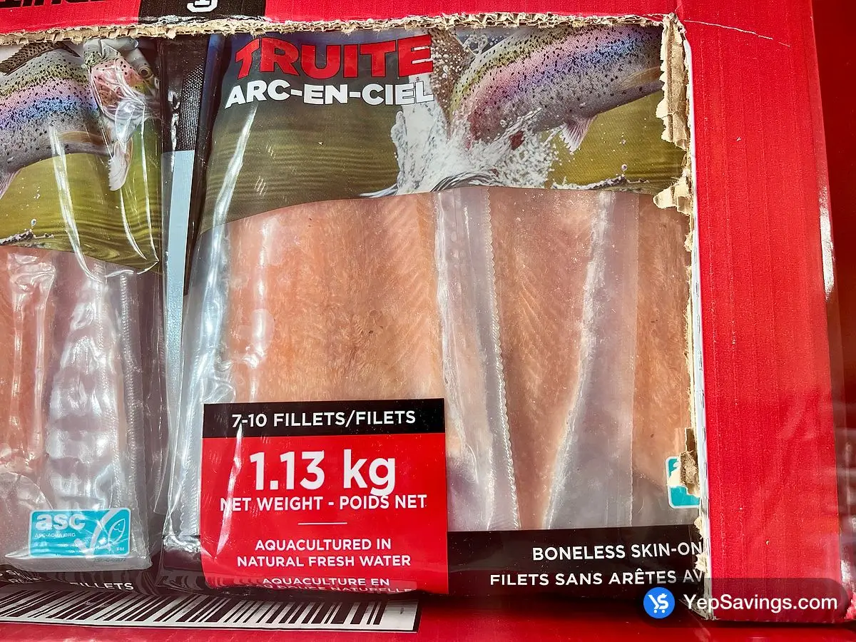 Costco IMPERIAL SEAFOOD RAINBOW TROUT 1.13 kg - Canada (ITM 2347818)