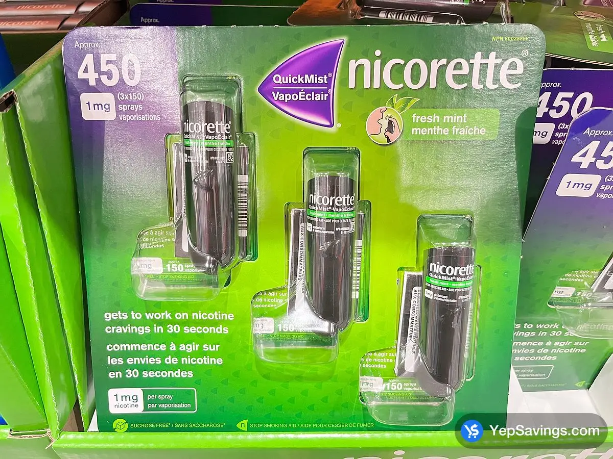 Costco NICORETTE QUICK MIST PACK OF 3 - Canada (ITM 1552657)