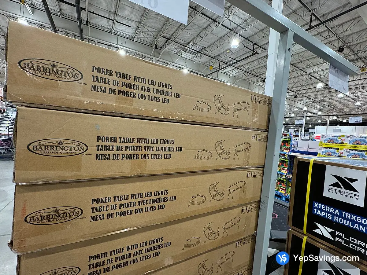Costco BARRINGTON POKER TABLE 84IN x 42IN X 30IN - Canada (ITM 1819521)