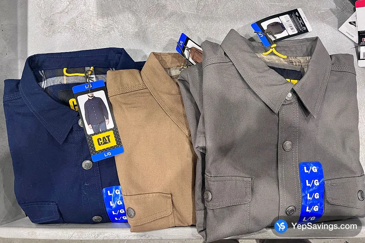 Costco CATERPILLAR CANVAS SHIRT + MENS SIZES M - XXL - Canada (ITM 1801810)
